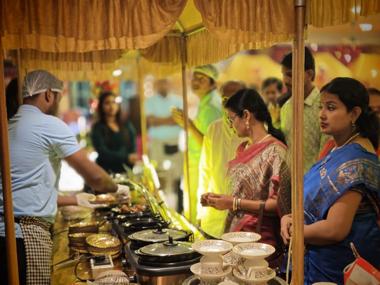 Live catering counter