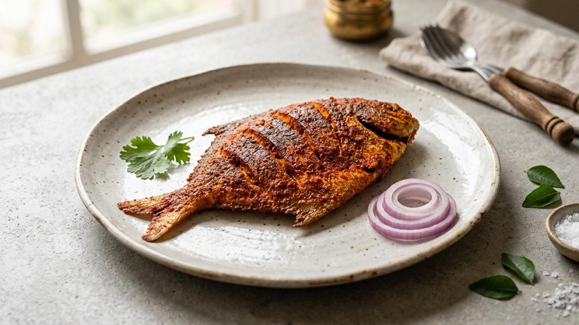 Freshly plated gourmet dish