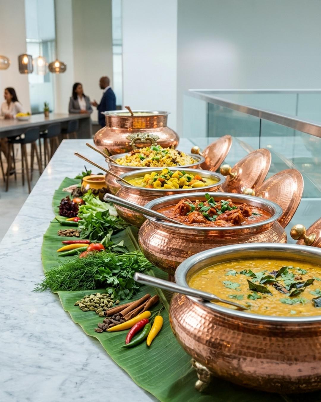 Corporate event catering service in a premium venue