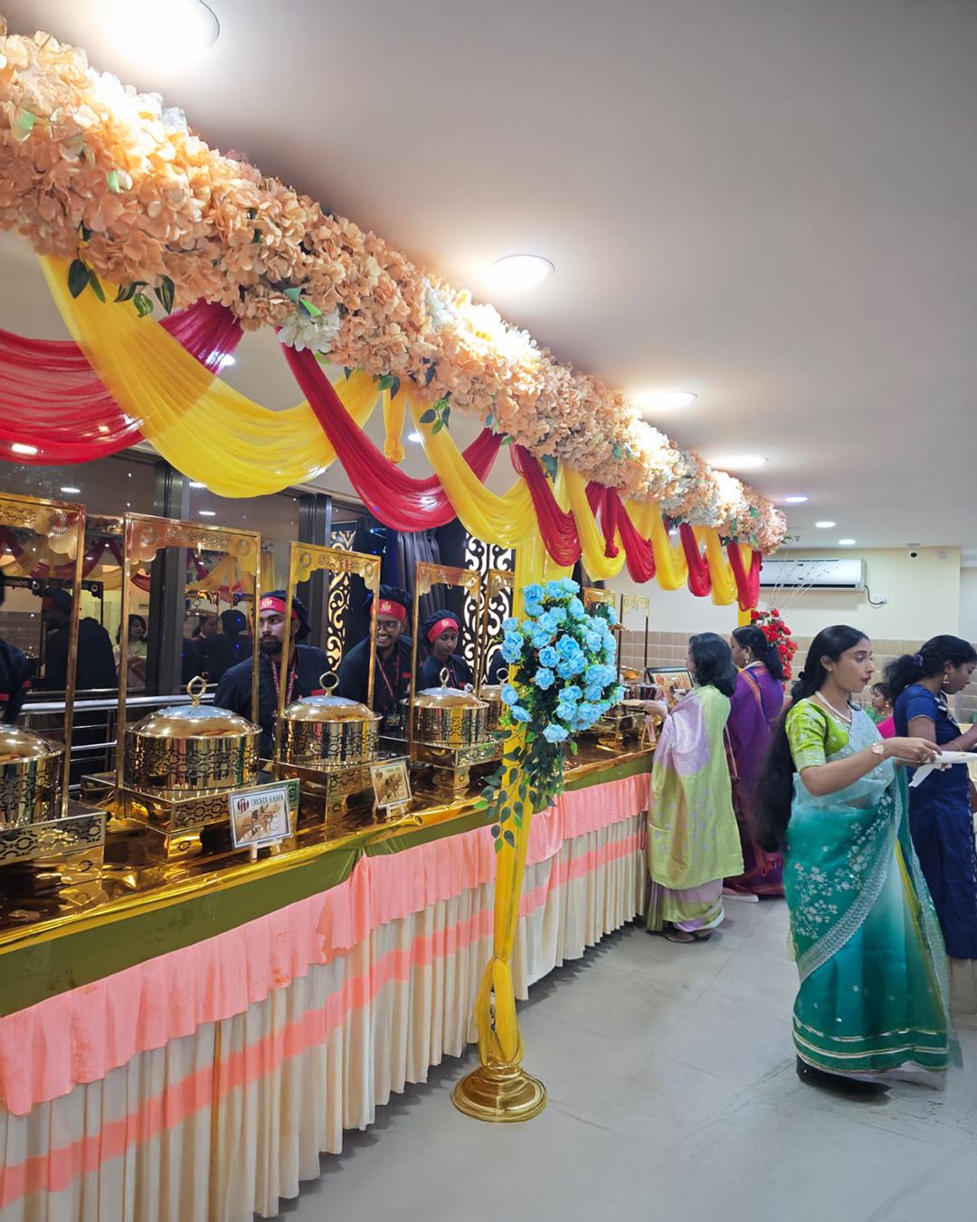 Engagement function catering with premium setup